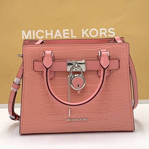 MICHAEL KORS
Hamilton Small Crocodile Embossed Faux
Satchel
Color:PRIMROSE - Picture 2 of 15